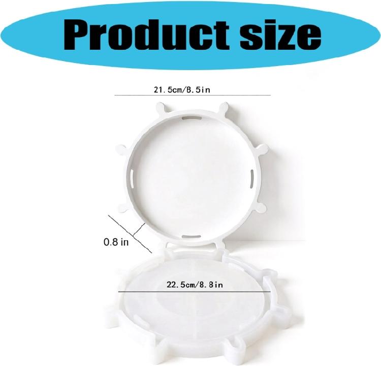 Steering Wheel Silicone Mold Hand-Making Unique Resin Tray Moulds Silicone Texture Suitable for Gifts and Embellishments