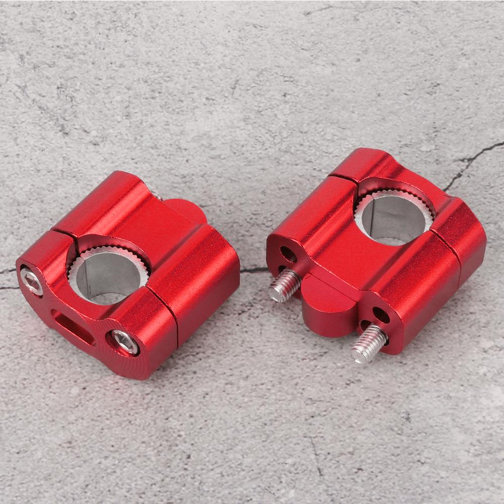 Pereche 22mm28mm 18in 78in cleme de montare pe ghidon pentru motociclete Adaptor de ridicare CNC Aliaj de aluminiuRoșu