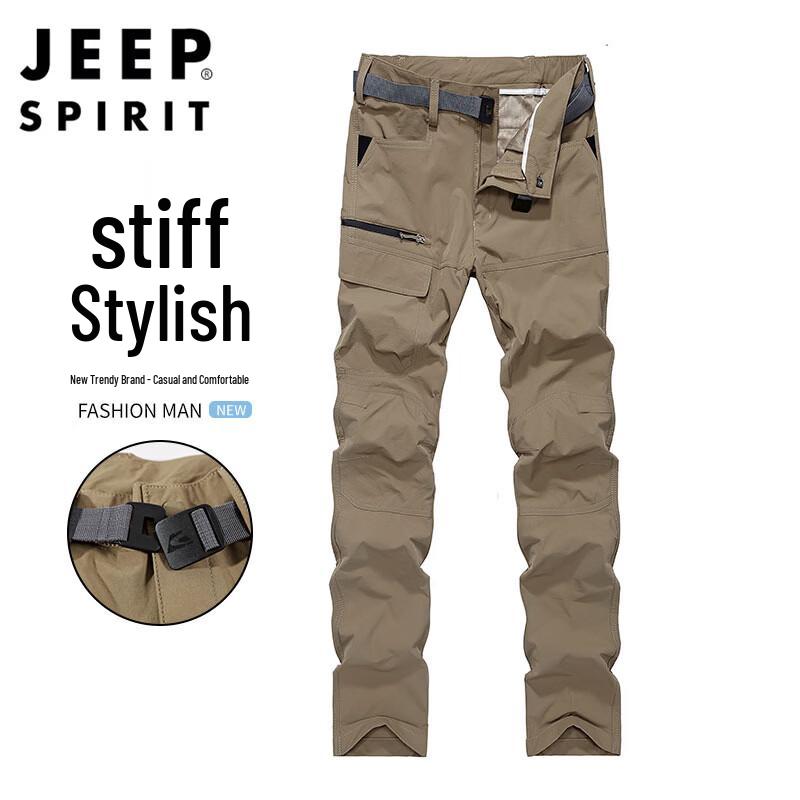 JEEP SPIRIT Men s Casual Outdoor Straight-Leg Trousers 2XL