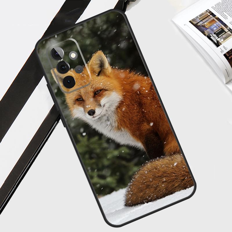 Cute Fox In Autumn Case For Samsung Galaxy A55 A35 A15 A56 A36 A26 A16 A06 A54 A34 A14 A12 A22 A32 A52 A13 A53