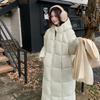 Down Cotton-padded Clothes Women's Medium and Long Popular Hooded Knee-length Cotton-padded Jackets