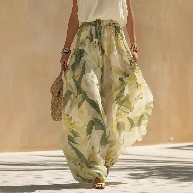 Spring V-Neck Ruffle Elegant Maxi Dress Women Clothing