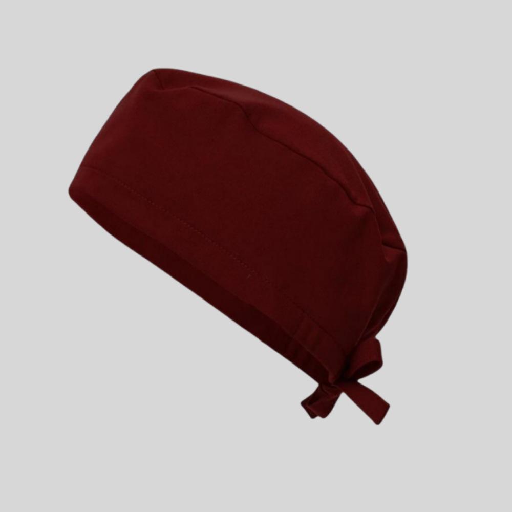 Unisex Cotton Printed Surgical Cap for Dental & Medical Professionals One Size кларет