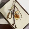 Bagel Pretzel Chocolate Bag Charm Pendant Keyring Braided Rope Keychain Charm for Backpack Purse Handbag Decorations
