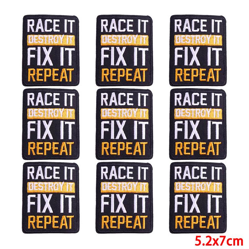 10 Pcs/lot Embroidery Patch Iron On Patches For Clothing Patches On Clothes Jackets Decor Applique Sew Supplies