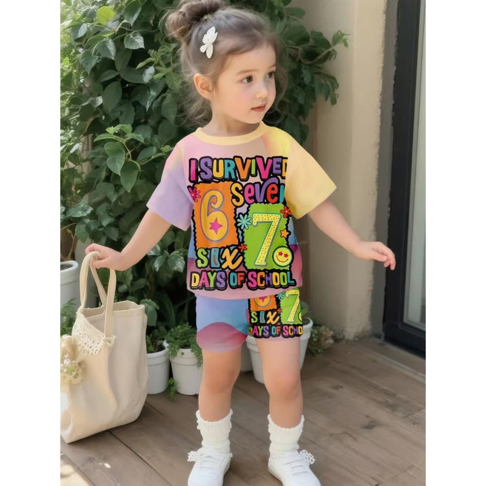 67 Meme Ragazze Italiane Brainrot Set Magliette per Bambini Regalo Divertente Harajuku Bambini Top Corto Estivo Set Manica Corta Abbigliamento per Bambini