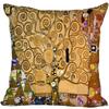 Gustav Klimt Oil Painting Printed Polyester Decorative Pillowcase Home Sofa Square Pillowcover Cushion Cover 45X45Cm
