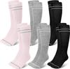 6-Pack Patterned Sports Compression Calf Socks for Running