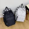 Schoolbag Star Polka Dot Large Capacity Student School Bag Alphabet Printing Junior High School Student School Bag Double Shoulder Computer Bag