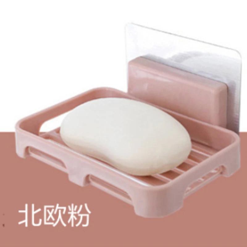 Suport pentru săpun, fără găurire, montat pe perete, cu două straturi, suport pentru săpun, farfurie pentru săpun, accesorii pentru baie, săpunuri, autoadezive