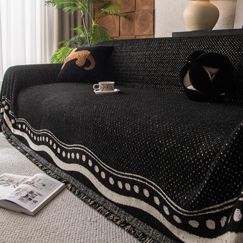 Sofa Cover Cloth New Towel Universal High-grade Four-season Chenille Non-slip Cushion Full Thickened Sub-cover Armchairs