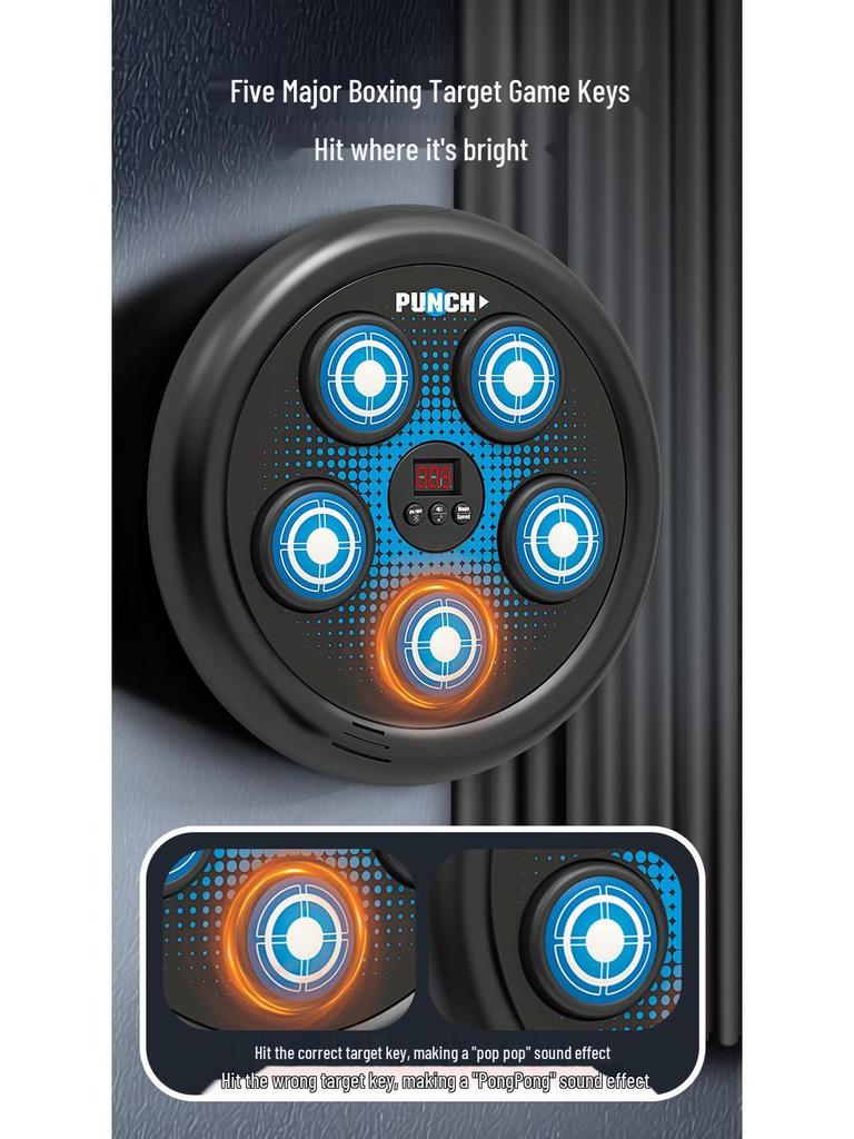 Kids' Bluetooth Boxing Target: Smart Music Fitness Punch Toy