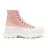 (WMNS) Alexander McQueen Tread Slick Boots 'Pink White' Women's 697080W4LR19243