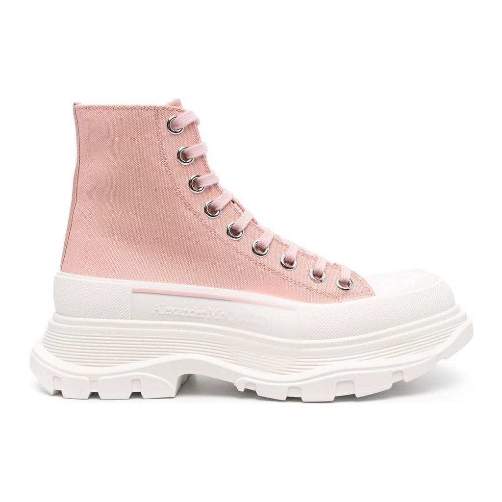 (WMNS) Alexander McQueen Tread Slick Boots 'Pink White' Women's 697080W4LR19243