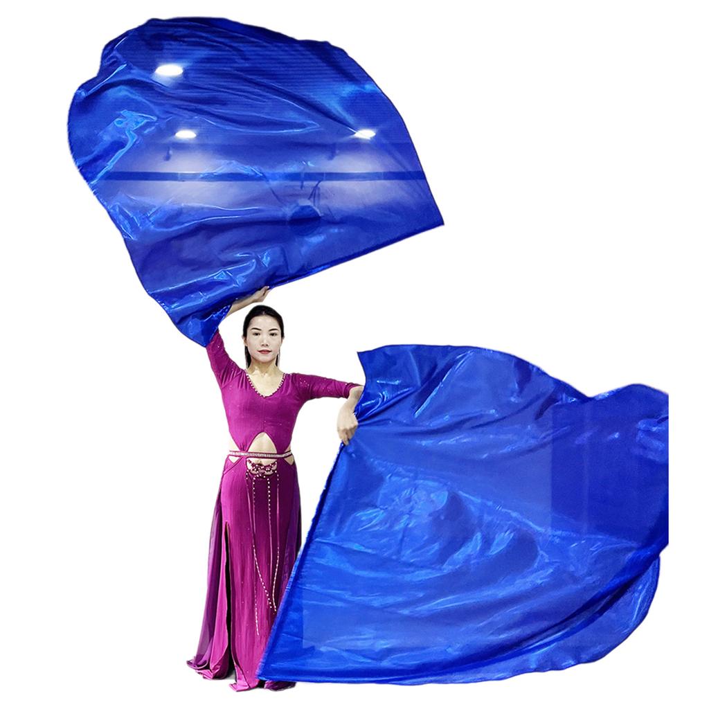 2Pcs Praise Dance Flags Semicircle Angel Wing Flags Praise Dance Worship Flags with Scalable Rod for Dance Church