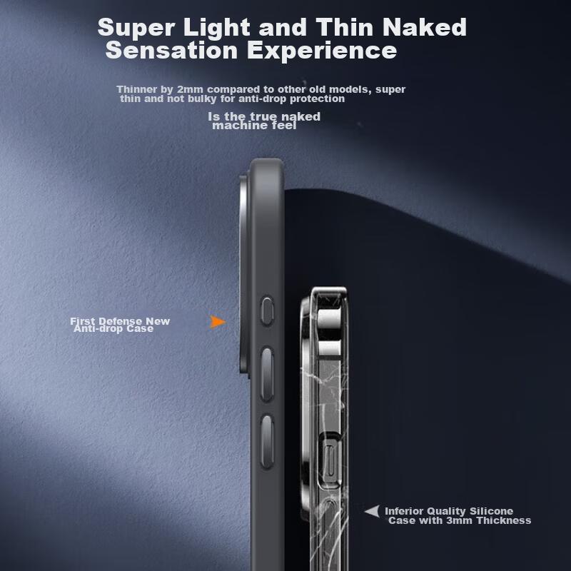 Skin-Like MagneticCase for Apple IPhone 15 Pro Max, Ultra-Thin Frosted Shockproof Magnetic Wireless Charging Full Protection Cover And Wome