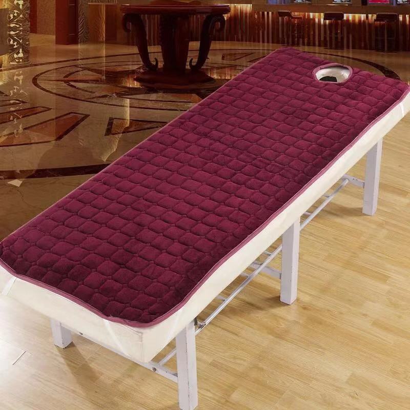 Thickened Velvet Beauty Mattress with Holes Soft Non slip and Warm Mattress Sheet Lunch Break Folding Mattress