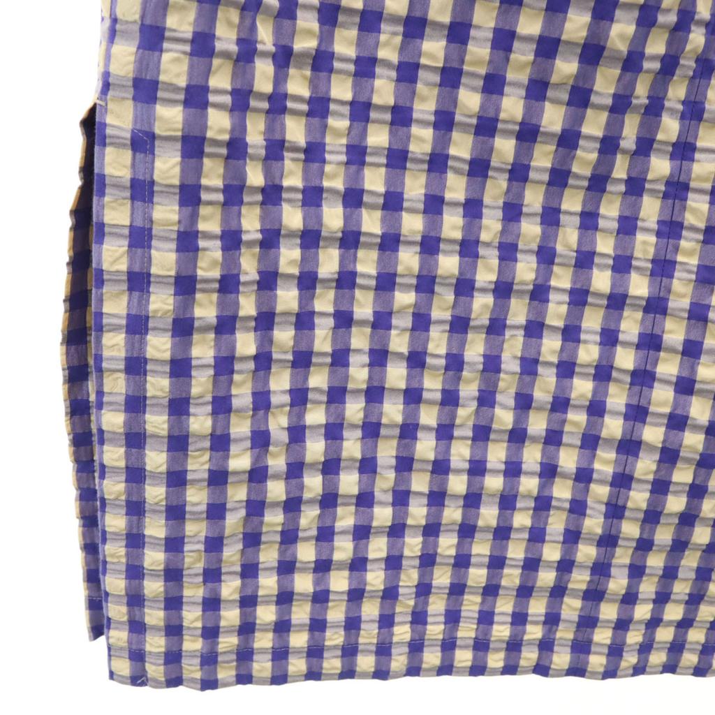 JOURNAL STANDARD Made In Japan Gingham Check Long Length Seersucker Tight Skirt Women Used