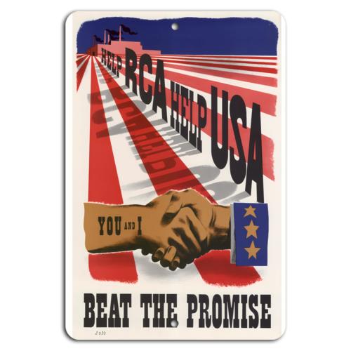 

Join RCA Support USA United We AchieveAluminumtin sign 20x30cm（7.8x11.8inch）