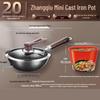 SSGP Wrought Iron Wok, 20cm, No Coating, Pre-Seasoned