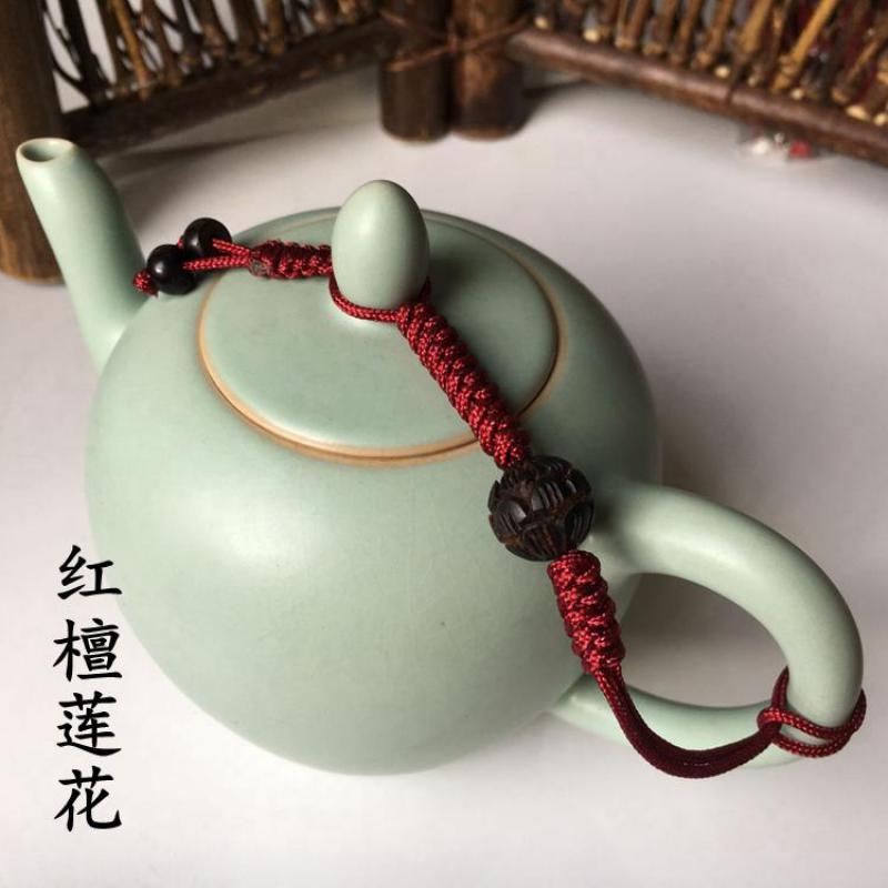 Chinese Single-use Teapot Rope Natural Bodhi Root Lotus Handmade Purple Sand Teacup Full Handmade