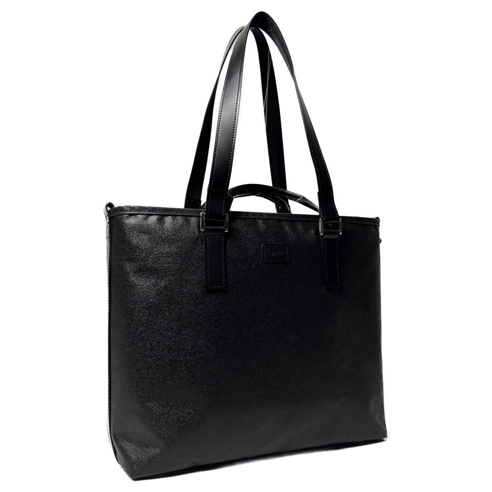 

SF-0717 Multi-Way Tote Slim with Double Handles, Waterproof and Durable, Made in Japan with Maritime Self-Defense Force Canvas (Black x Black)