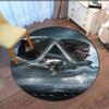 Assassin's Creed Printed Round Rug Carpet Chair Rug Area Rug Entryway Doormats,for Office Chair Living Room Bedroom Kitchen Room.