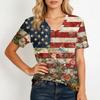 Shirts For Women Trendy V Neck T Shirts Casual Printed Blouse Tops For Women