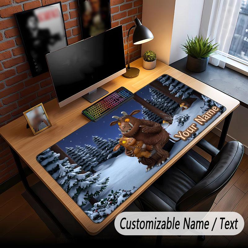 Custom Name Text Big Mouse Pad,The Gruffalo Soft Non Slip Extended Desk Mat For Home Office