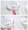 Girls' Polo Collar Pleated Dress - Sweet Fragrance Style for Children