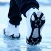 2pcs 10 Steel Studs Climbing Crampons Outdoor Unisex Snow Ice Claw Shoe Cover Anti-Slip Mountaineering Cleats Hiking Shoe Spikes