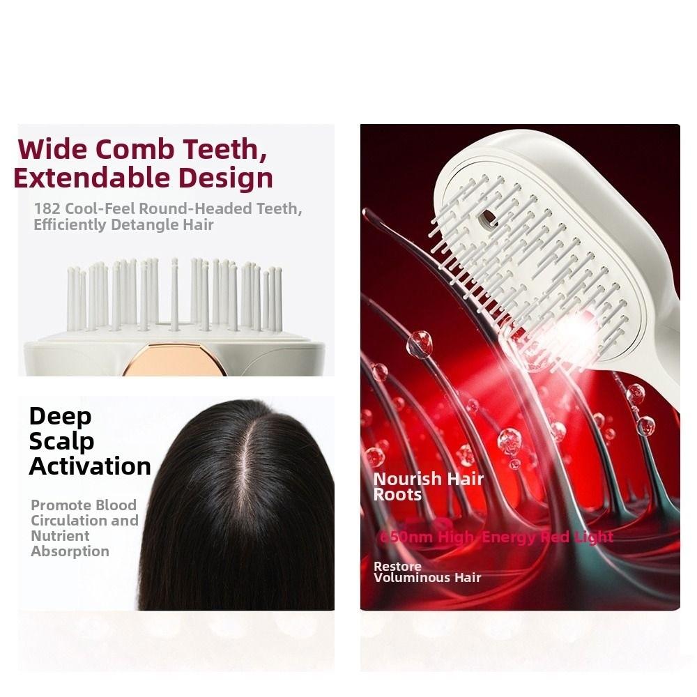 3-in-1 Electric Spray Air Cushion Massage Comb Rechargeable Hair Care Comb Electric Steam Brush