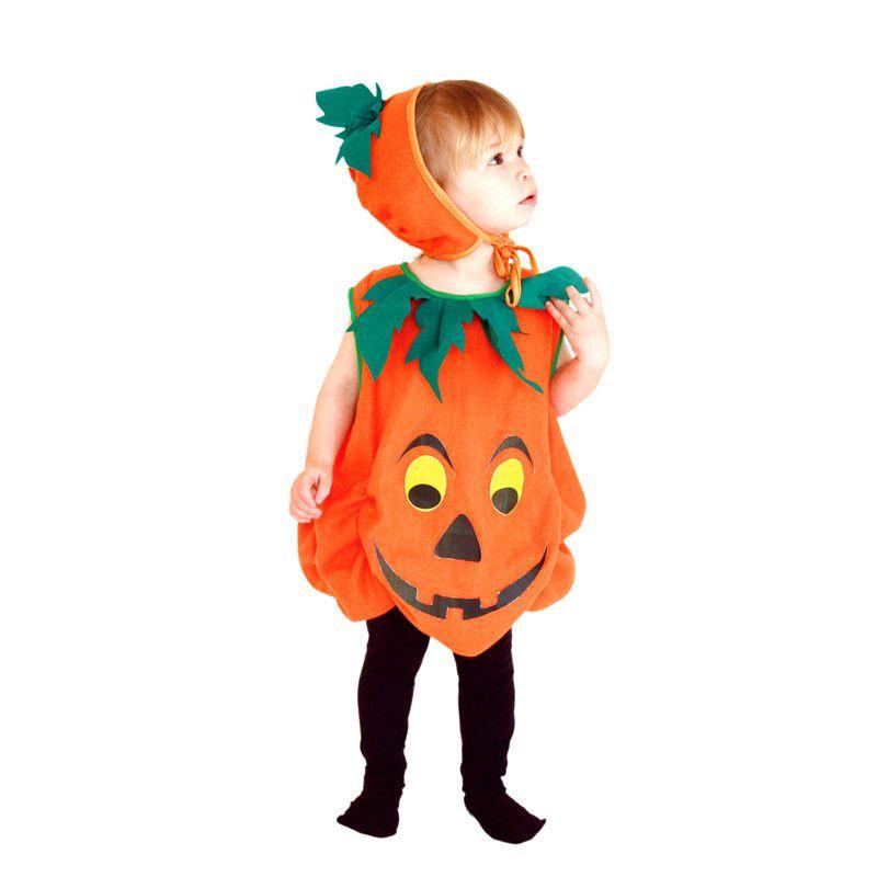 Super Cute Pumpkin Costume Set For Kids Perfect For Halloween Cosplay!