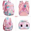 3PCS Creative Fashion Schoolbag Cute School Backpack Kids Waterproof Cartoon Pattern Unicorn Dinosaur School Bags For Girl Boy