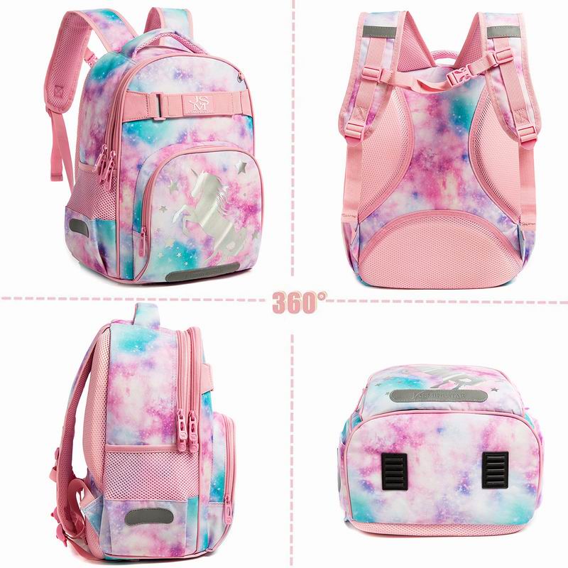 3PCS Creative Fashion Schoolbag Cute School Backpack Kids Waterproof Cartoon Pattern Unicorn Dinosaur School Bags For Girl Boy