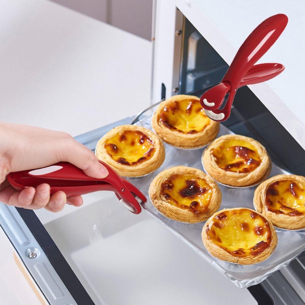 2pcs Plastic Anti-Scalding Clip Non-Slip Heat-Resistant Grip Steamer Tongs  for Dish Plate Steamer