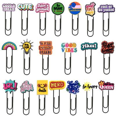Colorful Cartoon Creative Paperclip Bookmark for Office & DIY Projects
