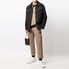 Coach Classic Logo Print Straight Leg Knit Sweatpants Men bottoms Beige C5761-RYU