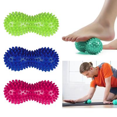 Palla da massaggio fitness yoga a forma di arachidi Muscolo in PVC Rilassa massaggiatore per mani e piedi