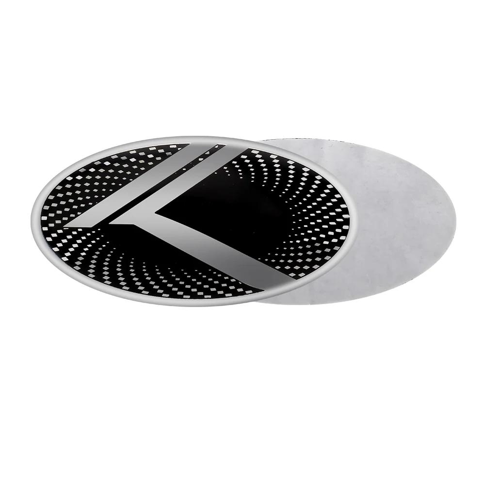 AHX1 61MM 3D Aluminum Auto Steering Wheel Center Emblem Sticker For KIA Sportage Ceed Sorento Cerato Optima GT STINGER Rio Soul Sonic
