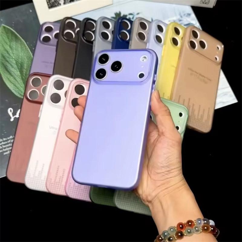 Ultra Thin Matte Translucent Phone Case For iPhone 17 Air 16 15 14 13 12 11 Pro Max Plus Shockproof Clear Slim Soft TPU Back Cove
