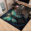 Neon Butterfly Dreamscape Office Rug Chair Mat, Entryway Carpet, Suitable for Front Door, Bedroom, Living Room, Desk, Holiday Gift
