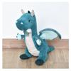 Histoire d'Ours - Peluche Dragon Emeraude 40 Cm - DOUDOU ET COMPAGNIE