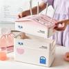 A25F-Wifi Router Box Storage Organizer TV Cabinet Top Box Concer Desktop Cable Management Home Decoration B