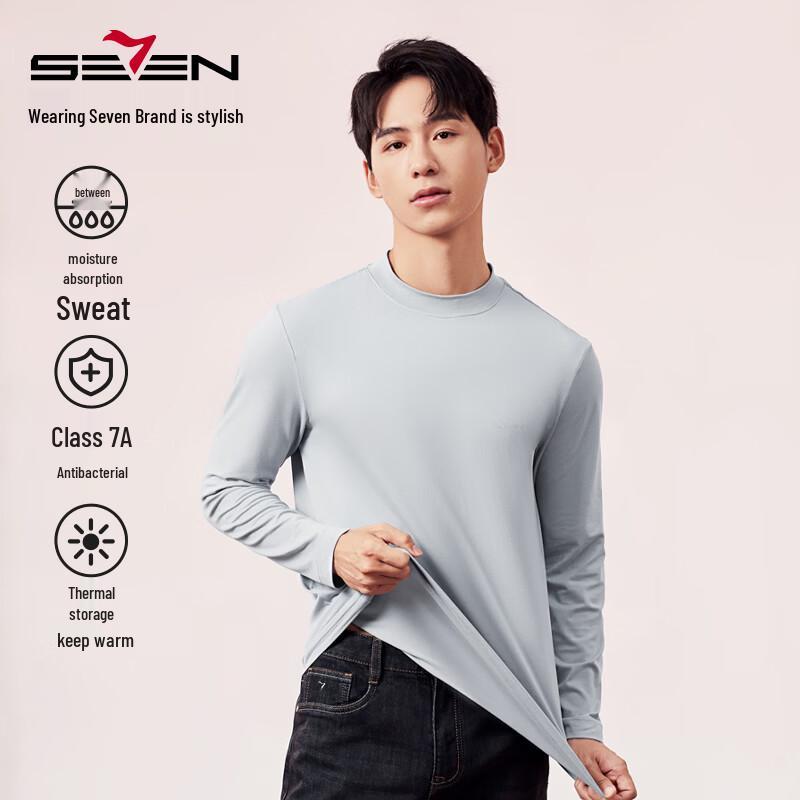 

Qipai Men s Thermal Long-Sleeve Baselayer Top L