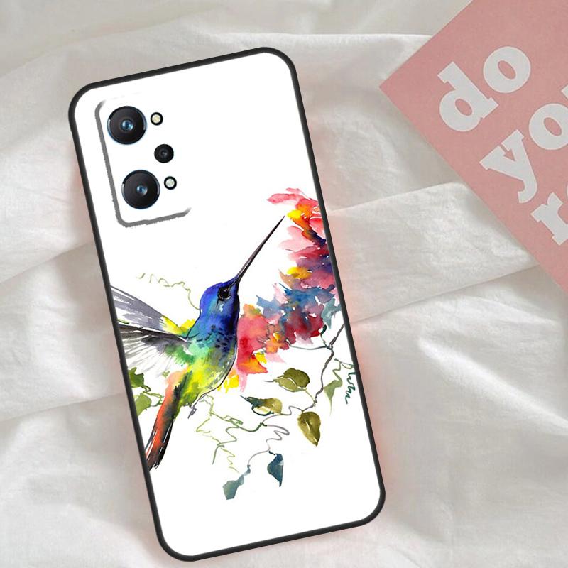Hummingbird For Realme C30 C31 C33 C35 C55 C21Y GT Neo 5 3T 2T OnePlus 11 10 9 Pro Nord CE 3 2 Lite Case