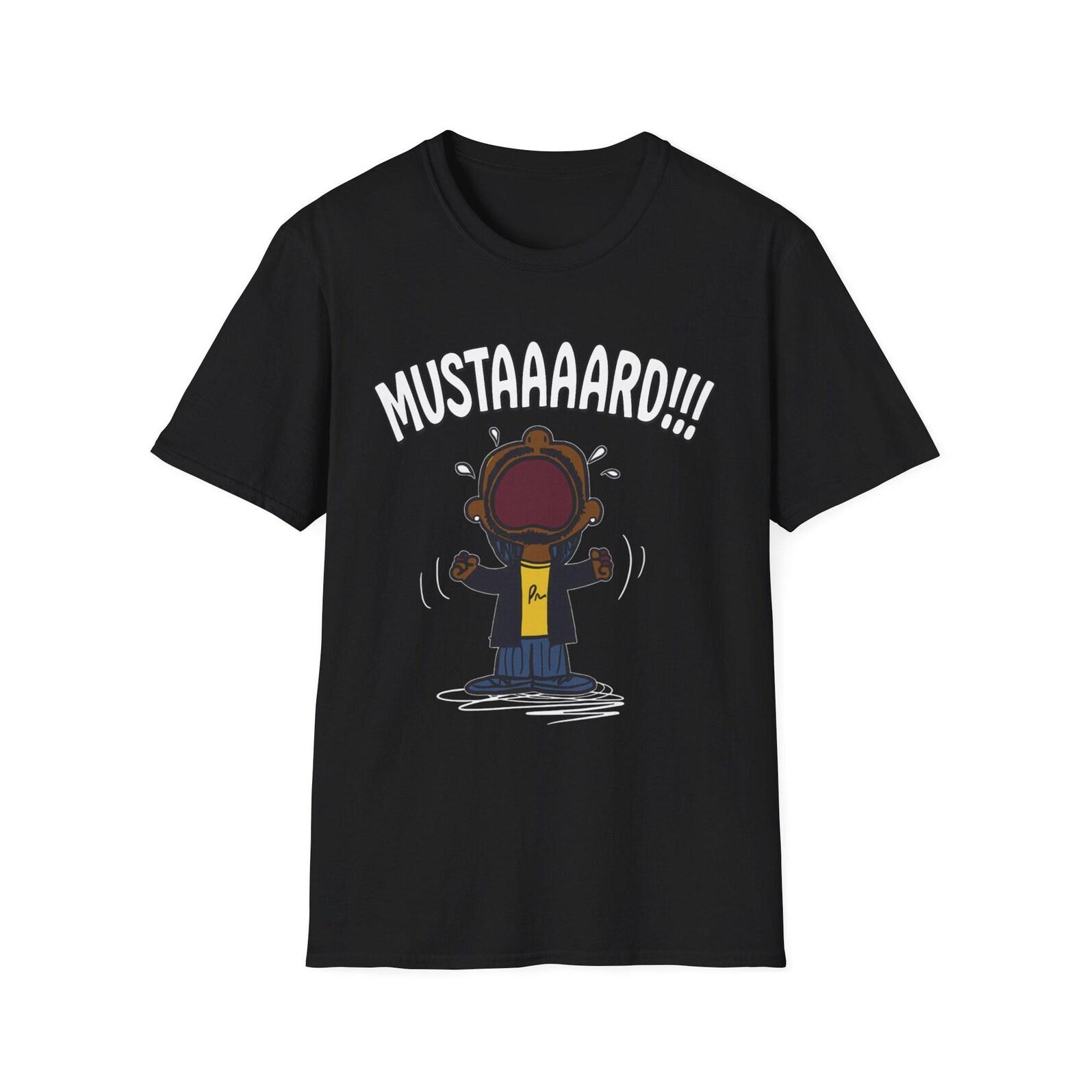MUSTAAAARDDDD Kendrick Lamar Charlie Brown Rap Music Fan Tee, Kendrick Lamar Shirt, Hip Hop Lover Gift, Urban Streetwear | Unisex Tee 2XL