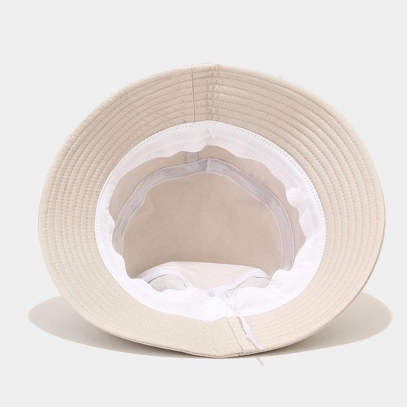 Bucket Hat Women's Simple Solid Color Cotton Foldable Basin Hat Men's Outdoor Sunscreen Sun Hat Casual Sun Hat