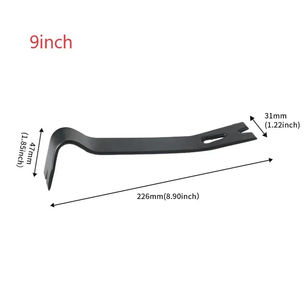 Black Comfortable Nail Lifter Crowbar Pry Bar Remover Tool Workshop Equipment Wrecking Bars Hand Tools Out Nails