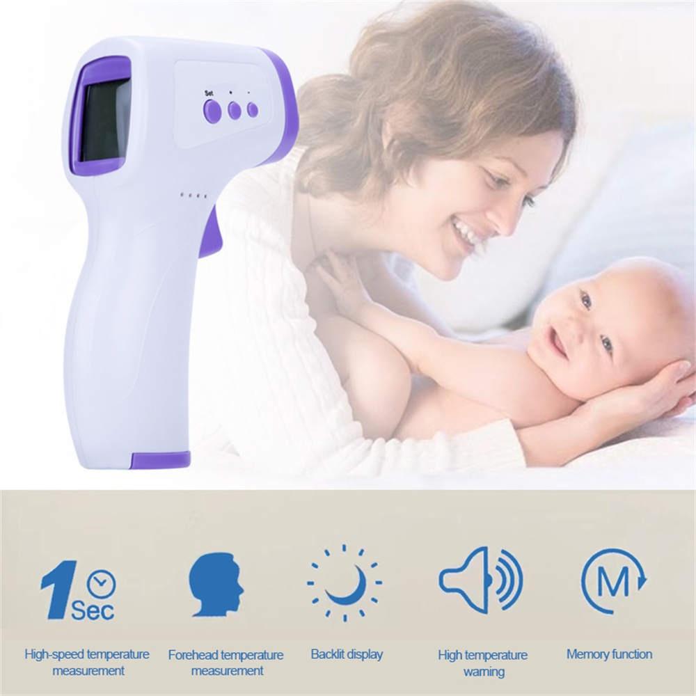 Non-contact Infrared Forehead Thermometer, Touchless Instant Read Digital Infrared Thermometer Gun For Infants And Adults
